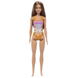 Mattel Beach Barbie Κούκλα Με Πορτοκαλί Μαγιό (DWJ99 / HPV21)