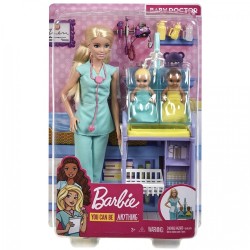 Mattel Barbie Κούκλα Παιδίατρος (GKH23)