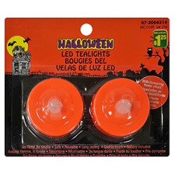 ΚΕΡΙΑ LED HALLOWEEN 2ΤΕΜ Φ4cm