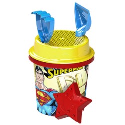 ΚΟΥΒΑΔΑΚΙ SUPERMAN ΣΕΤ=5ΤΕΜ Φ17cm