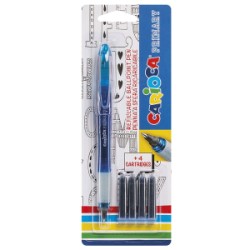 ΣΤΥΛΟ ΣΕΤ ΜΕ 4 ΜΕΛΑΝΙΑ CARIOCA BALLPOINT 1.0mm