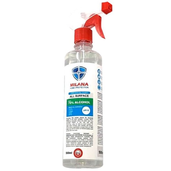 MILANA ΑΛΚΟΟΛΟΥΧΟ ΚΑΘΑΡΙΣΤΙΚΟ ΕΠΙΦΑΝΕΙΩΝ 500 ml