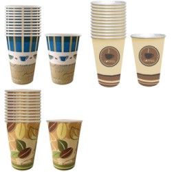ΠΟΤΗΡΙΑ ΧΑΡΤΙΝΑ ΜΕΓΑΛΑ ΠΑΚ=50ΤΕΜ 480ml (16oz) 14x9cm