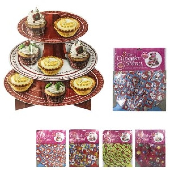 ΒΑΣΗ ΓΙΑ CUP CAKE 3 ΕΠΙΠΕΔΑ Φ30/23/16cm