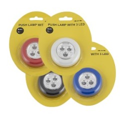 ΦΩΤΑΚΙ 3LED ΠΑΤΑΣ & ΑΝΑΒΕΙ Φ6,7cm